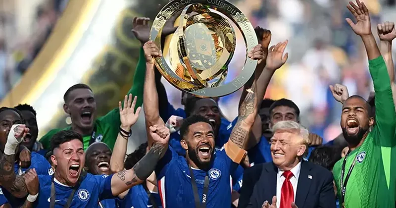 How did Trump steal spotlight at Chelsea s Club World Cup celebration?