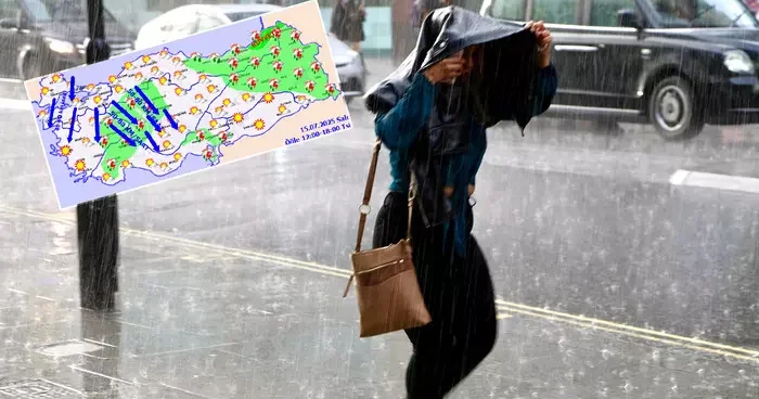 Dikkat! Meteoroloji den gök gürültülü sağanak uyarısı! 15 Temmuz il il hava durumu tahminleri...