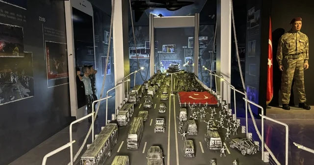 Samsun da Şehit Erol Olçok 15 Temmuz Destanlar Sergievi ziyaret ediliyor Samsun Haberleri