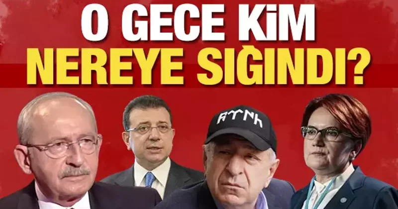 Erdoğan direnirken muhalif liderler evlere sığındı! O gece kim neredeydi?