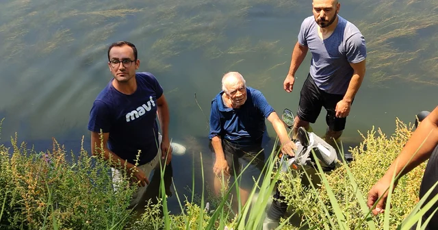 Avanos ta ırmağa düşen yaşlı adamın köpeği başından ayrılmadı Nevşehir Haberleri