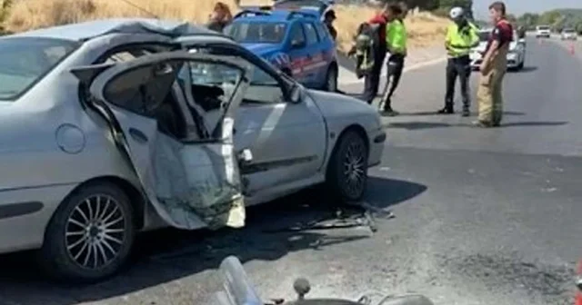Çanakkale de otomobille motosiklet çarpıştı: 6 yaralı Çanakkale Haberleri