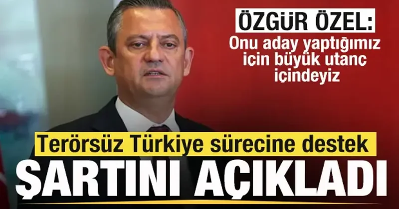 Özgür Özel: Onu aday yaptığımız için büyük utanç içindeyiz! Devlet cezasını versin