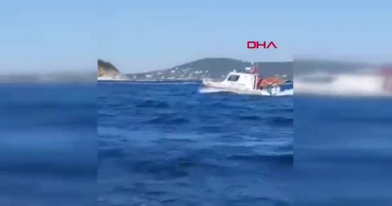 Motoryatın çarptığı tekne battı!