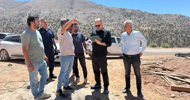 Doğanşehir Kaymakamı Sungur dan deprem konutlarına inceleme Malatya Haberleri