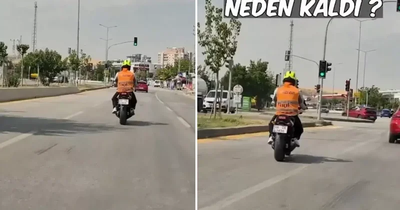 Ehliyet sınavından kalan motor sürücüsünün görüntüsü büyük tartışma yarattı
