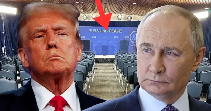 Putin ile Trump ın görüşeceği odanın görüntüleri ortaya çıktı! Dikkat çeken duvar yazısı