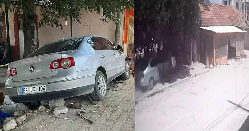 Otomobil, kahvehaneye girdi: 1 ölü, 2 yaralı