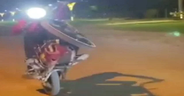 Hatay da motosikletle akrobatik harekete ceza VİDEO İZLE