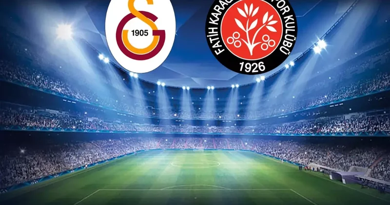 Tüm kozlarını oynadılar! Galatasaray Fatih Karagümrük maçında ilk 11 ler belli oldu