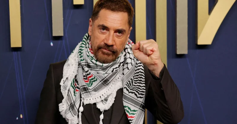 Javier Bardem Filistin kefiyesi ve sözleriyle Emmy ye damgasını vurdu: On binlerce çocuğu öldürüp buna meşru müdafaa diyorlar!