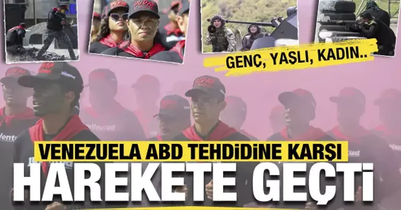 ABD tehditlerine karşı Venezuela dan hamle! Genci yaşlısı sahaya indi