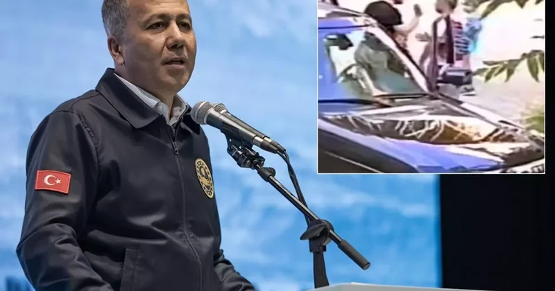 Çocuğunun yanında babaya bu yapılır mı? Herkes Bakan Yerlikaya yı etiketliyor