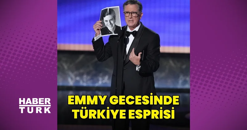 Emmy gecesinde Stephen Colbert ten Türkiye esprisi magazin haberleri