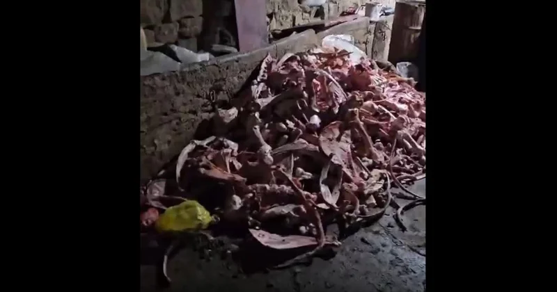 Kayseri de yaklaşık 1,5 ton mühürsüz ve uygunsuz et imha edildi