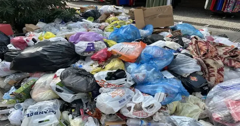 Buca da çöp krizi devam ediyor! Vatandaş, Fareler basacak diyerek isyan etti