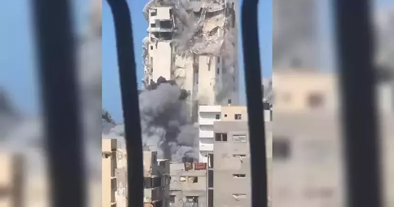 İsrail bir yüksek katlı binayı daha vurdu