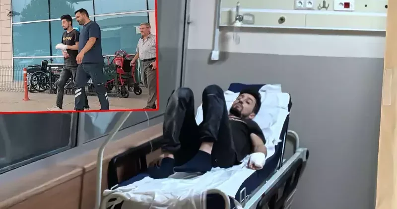 Elini yatar testereye kaptıran iş yeri sahibi yaralandı
