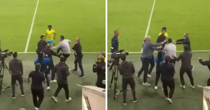 Eski Galatasaraylı kupa finalinde kavga etti