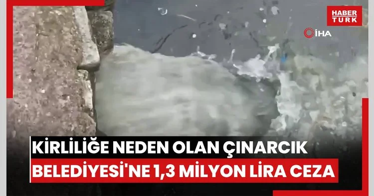 Marmara Denizi nde kirliliğe neden olan Çınarcık Belediyesi ne 1,3 milyon lira ceza