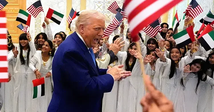Trump için düzenlenen karşılama töreni dünya gündemine oturdu: BAE li çocuklardan Al Ayyala performansı