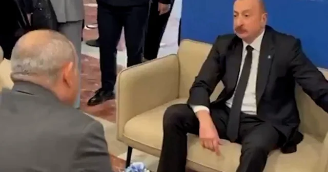 Tiran daki zirvede tarihi görüntüler: Aliyev ve Paşinyan baş başa sohbet etti VİDEO İZLE