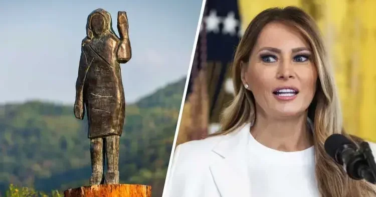 Melania Trump’ın bronz heykeli çalındı