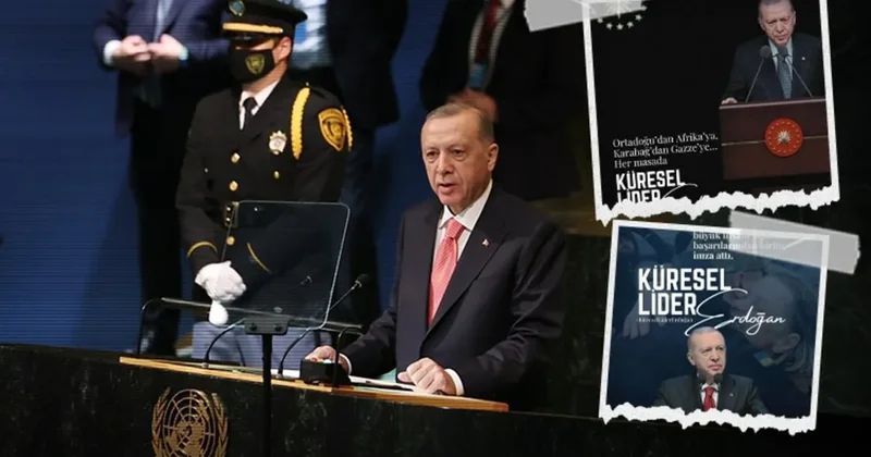 Başkan Erdoğan ın tarihi rolü sosyal medyayı salladı! Bakanlardan peş peşe Küresel Lider Erdoğan paylaşımı