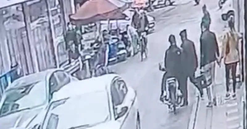 Kırklareli nde motosiklet yayaya çarptı: O anlar kamerada Sözcü Gazetesi