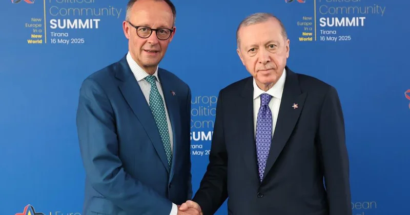 Cumhurbaşkanı Erdoğan, Almanya Başbakanı Merz i kabul etti