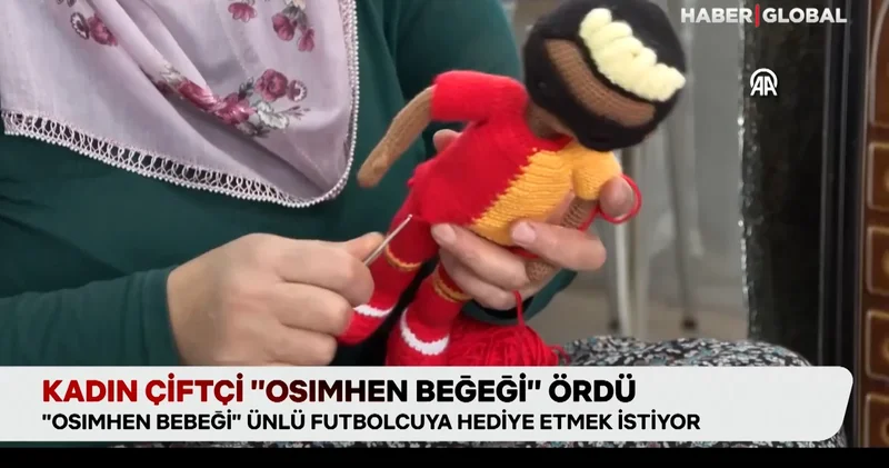 Kadın çiftçi, Osimhen bebeği ördü