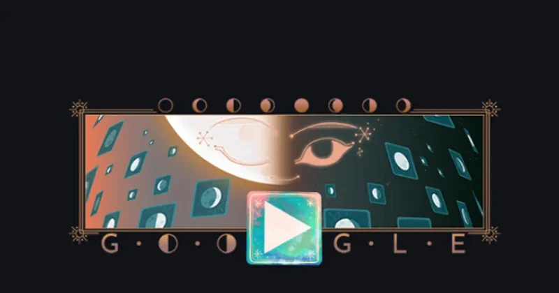 Google da Yarım Ay ın Yükselişi doodle oldu! Ay’ın Evreleri animasyonla hayat buldu