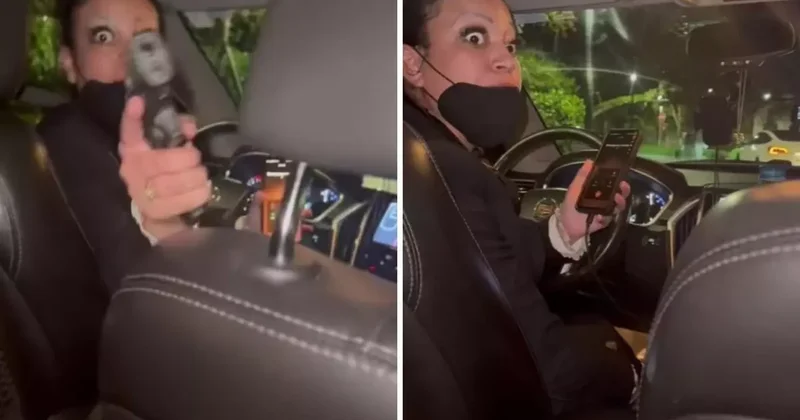 Uber sürücüsü, Çılgın Gözlerin Var diyen yolcuya silah çekti