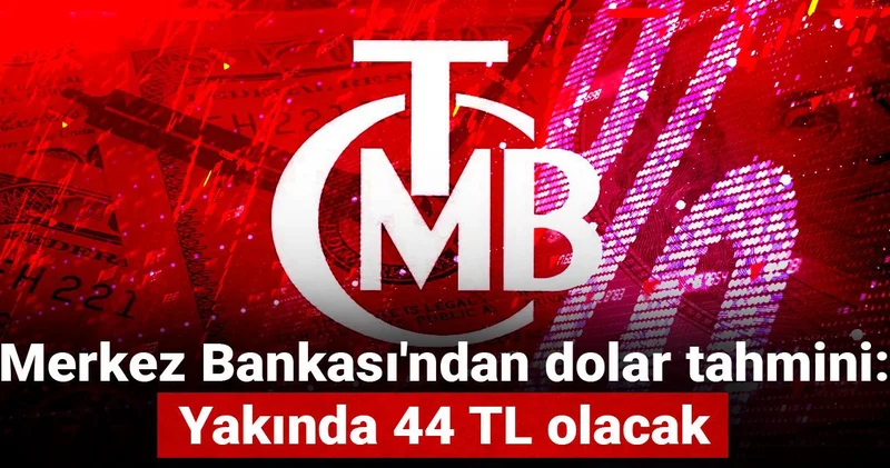 Merkez Bankası ndan dolar tahmini: Yakında 44 TL olacak