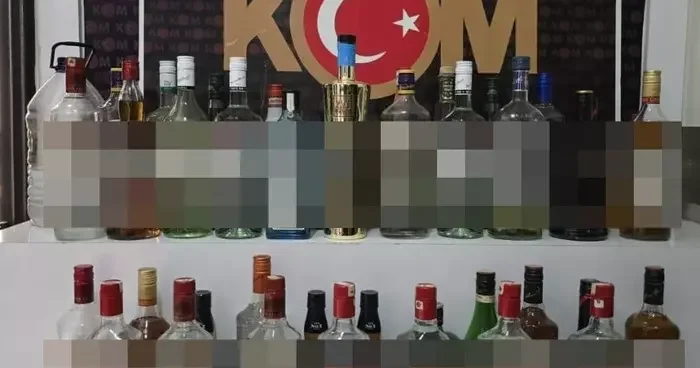 Didim’de kaçak içki operasyonu