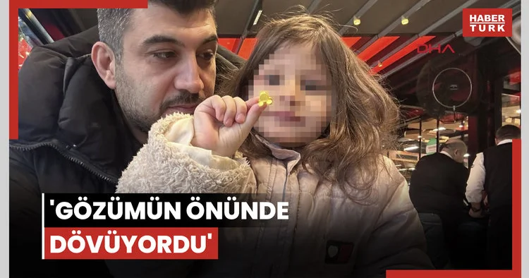 Ataşehir de kızını döven eşini kayda aldı