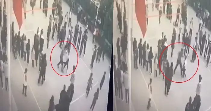 Ortaokulda öğretmen dayağı skandalı: Küçük çocuğa tekme tokat saldırdı! Olay aynı kamerada