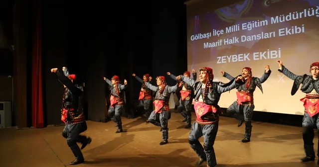 Gölbaşı nda Maarif Halk Dansları Topluluğu ndan yıl sonu gösterisi Ankara Haberleri