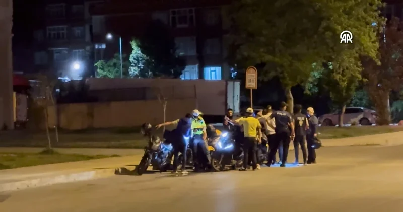 Ehliyetsiz motosiklet sürücüsü ile annesine 37 bin lira ceza
