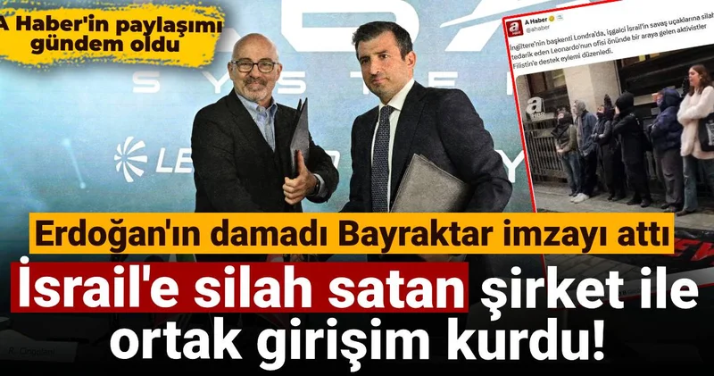 Erdoğan ın damadı Bayraktar imzayı attı: İsrail e silah satan şirket ile ortak girişim kurdu!