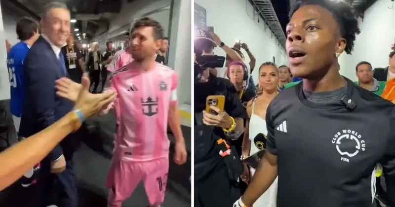 Neye uğradığını şaşırdı! Messi den, Ronaldo hayranı IShowSpeed soğuk duş