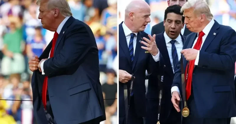Donald Trump, Kulüpler Dünya Kupası madalyasını cebine attı, kupayı Oval Ofis e götürdü