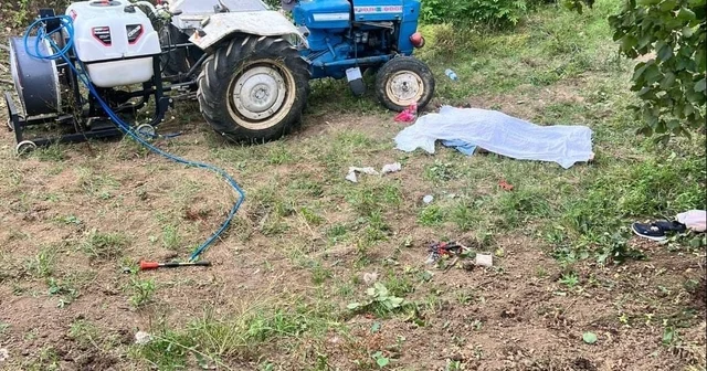 İlaçla yaparken fenalaşıp düştüğü traktör, üzerine devrildi Samsun Haberleri