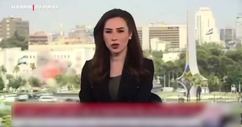 İsrail in Suriye ye saldırılarından yeni görüntü: Canlı yayına böyle yansıdı