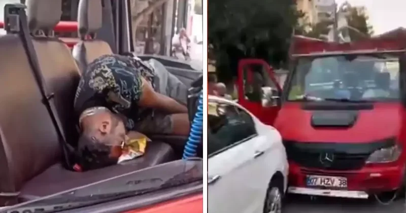 Safari aracını kullanırken baygınlık geçirdi, park halindeki arabalara çarptı