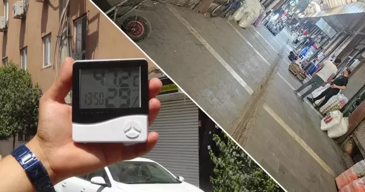Hava sıcaklığı 47 derecenin üzerine çıktı! Esnaf kepenk indirdi, ilçede hayat durdu Gerçekten zor durumdayız