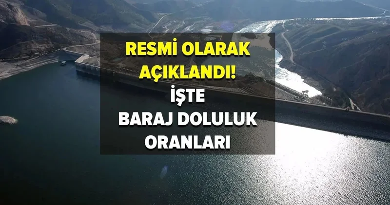 Baraj doluluk oranları belli oldu: İşte 16 Temmuz 2025 İstanbul İSKİ baraj doluluk oranları