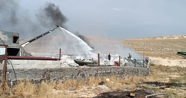 Gaziantep te geri dönüşüm fabrikasında yangın Gaziantep Haberleri
