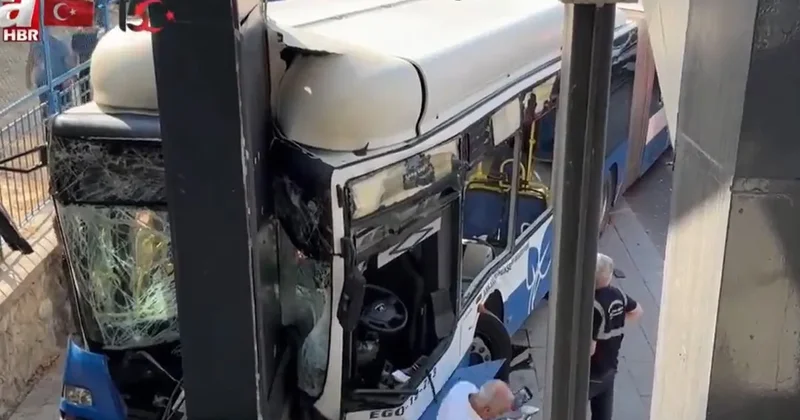 Son dakika: Ankara da belediye otobüsü kaza yaptı! 20 kişi yaralandı