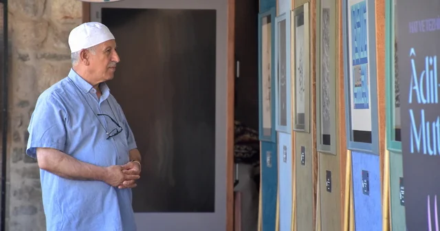 Adil i Mutlak hat eserleri Van da sanatseverlerle buluştu Van Haberleri